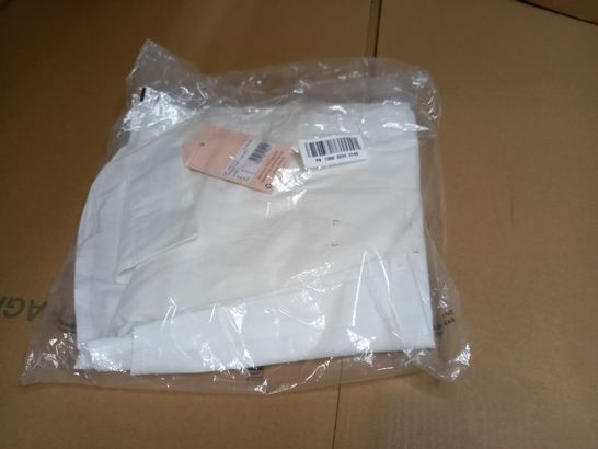 PACKAGED MISSGUIDED WHITE COTTON POPLIN SHIRT - SIZE 6 