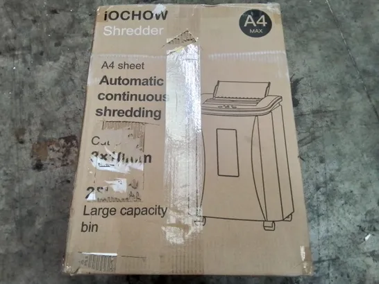 PALLET OF ASSORTED HOUSEHOLD ITEMS TO INCLUDE IOCHOW A4 SHREDDER, L9NG ARM FULL MOTION TV MOUNT AND CLOTHES DRYER