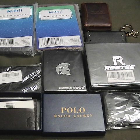 LOT OF 9 ASSORTED WALLETS AND CARD HOLDERS 