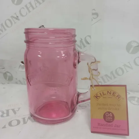 BOX OF 12 KILNER HANDLED JAR GLASS CUPS