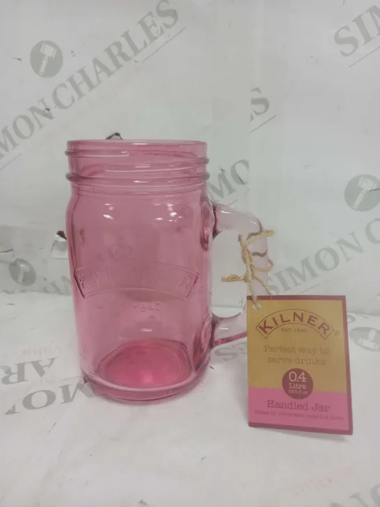 BOX OF 12 KILNER HANDLED JAR GLASS CUPS