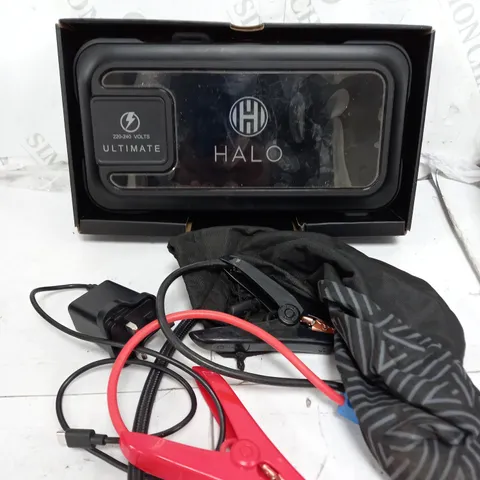 HALO BOLT ULTIMATE POWER BANK W/JUMP STARTER AIR COMPRESSOR & AC OUTLET