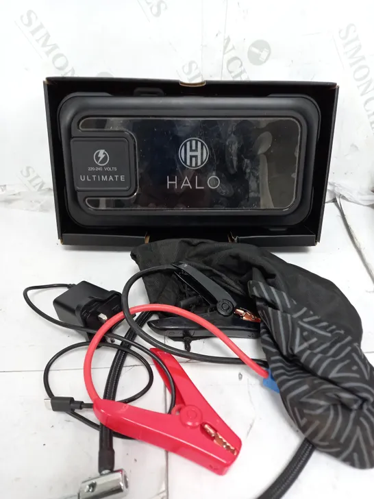 HALO BOLT ULTIMATE POWER BANK W/JUMP STARTER AIR COMPRESSOR & AC OUTLET