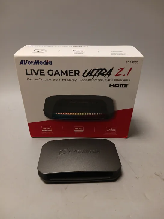 BOXED AVER MEDIA LIVE GAMER ULTRA 2.1 CAPTURE DEVICE 