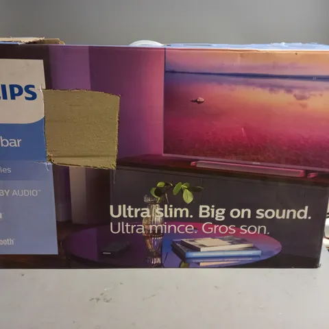 BOXED PHILIPS SOUNDBAR WITH SUBWOOFER 6000 SERIES 