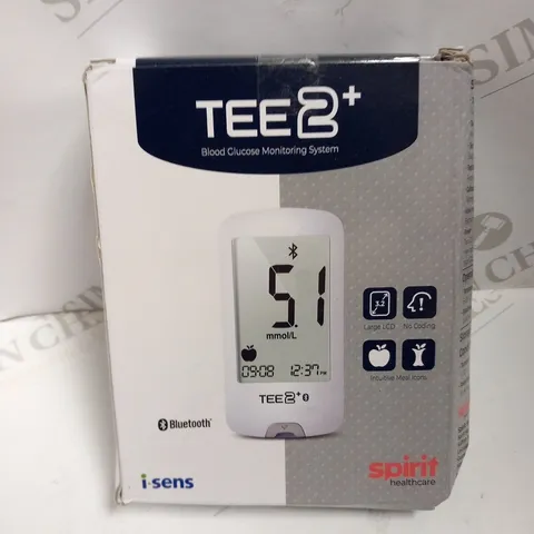 BOXED TEE 2+ BLOOD GLUCOSE MONITORING SYSTEM