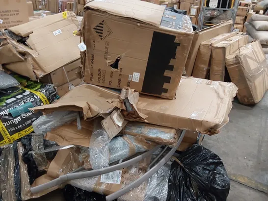 PALLET OF ASSORTED GARDEN FURNITURE PARTS