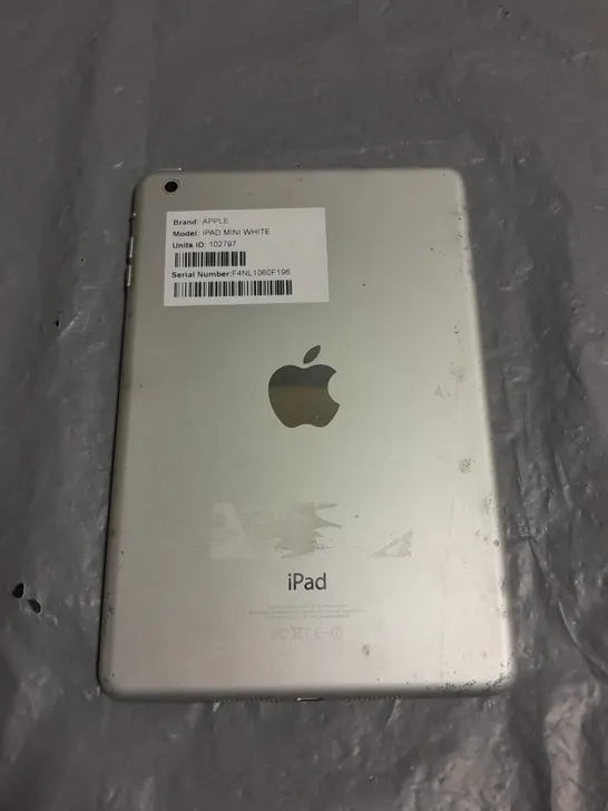 UNBOXED APPLE IPAD MINI WHITE - A1432