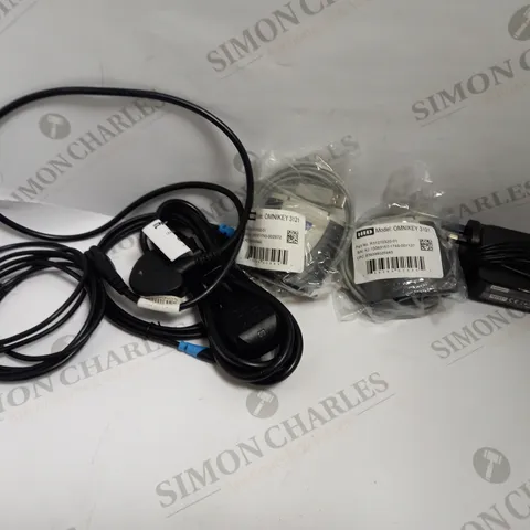 LOT OF APPROXIMATELY 20 ASSORTED POWER CABLES AND ELECTRICALS TO INCLUDE HDMI CABLES, COMPUTER CABLES, AUX CABLES, ETC