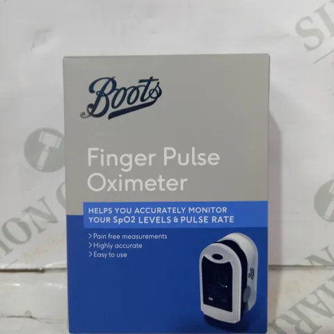 BOOTS FINGER PULSE OXIMETER