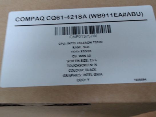 COMPAQ CQ61-421SA 15.6 INCH LAPTOP