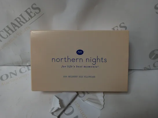 NORTHERN NIGHTS 100% MULBERRY SILK PILLOWCASE - IVORY