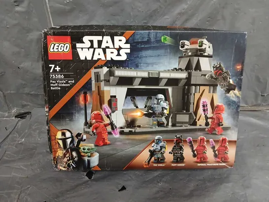 BOXED LEGO STAR WARS PAZ VIZSLA AND MOFF GIDEON BATTLE - 75386 RRP £40