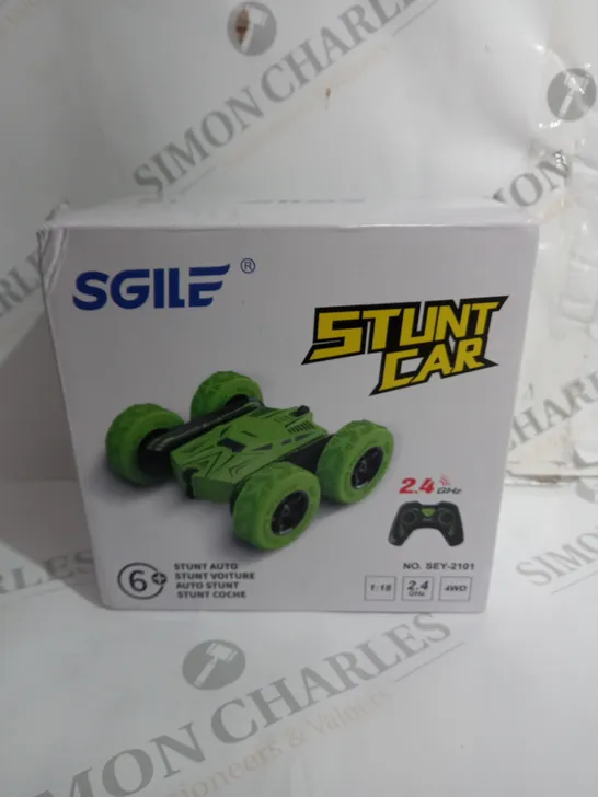 BOXD SGILE STUNT CAR IN LIME GREEN