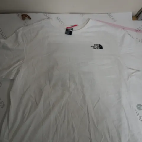 NORTH FACE WHITE LOGO TSHIRT-LARGE 