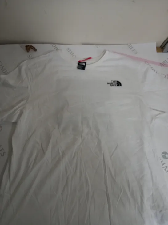 NORTH FACE WHITE LOGO TSHIRT-LARGE 