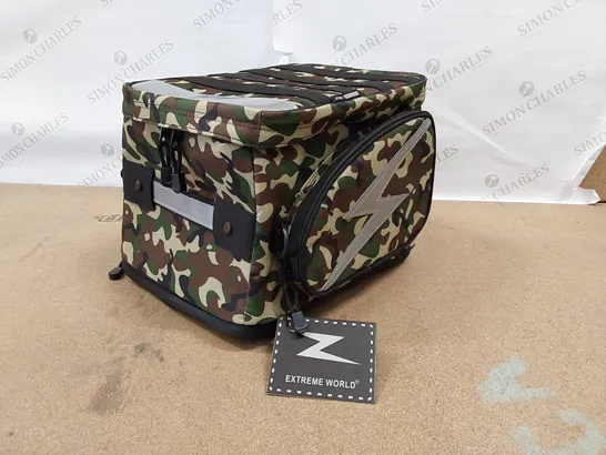 BOXED BRAND NEW EXTREME WORLD MOTORCYCLE BAG - CAMOUFLAGE (1 BOX)