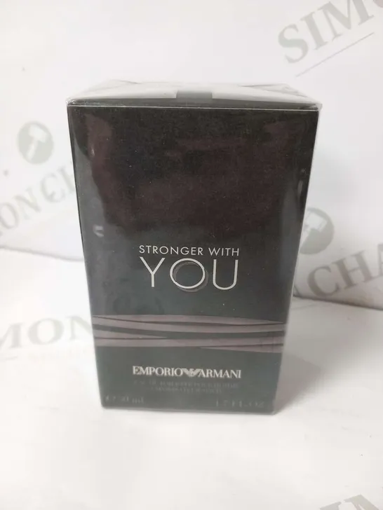 BOXED AND SEALED EMPORIO ARMANI STRONGER WITH YOU EAU DE TOILETTE 50ML