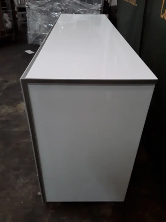 6 DRAWER CHEST OF DRAWERS - GLOSS WHITE