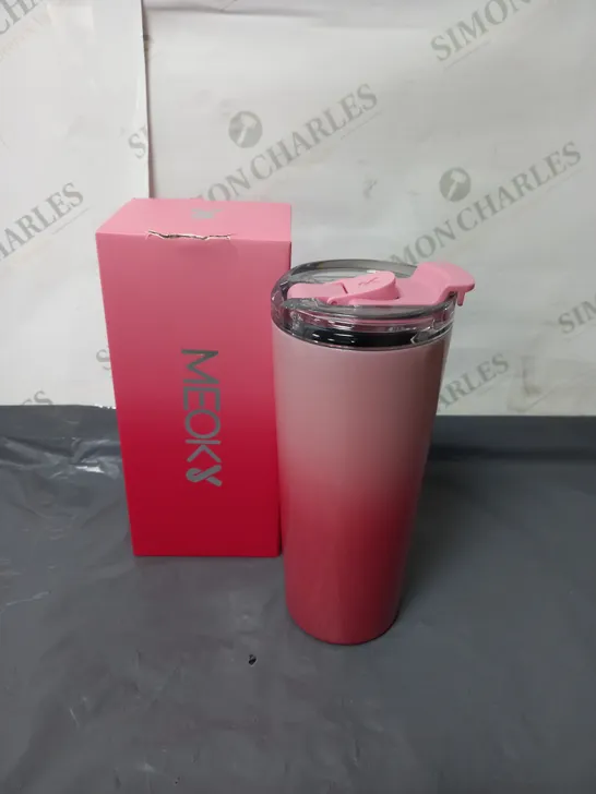 MEOK DRINKING TUMBLER WITH DUO 2-IN-1 LID PINK