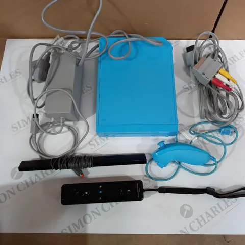 NINTENDO WII - BLUE (NO GC COMPATIBILITY, 3RD PARTY REMOTE)