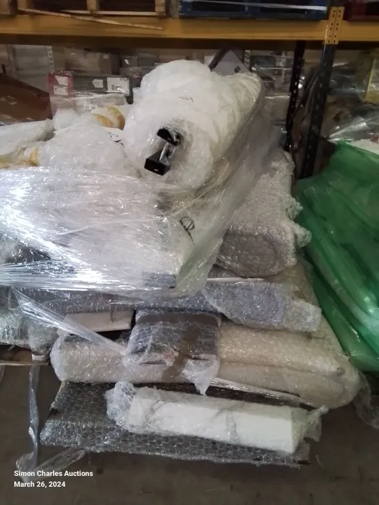 PALLET OF ASSORTED FLAT PACK FURNITURE PARTS