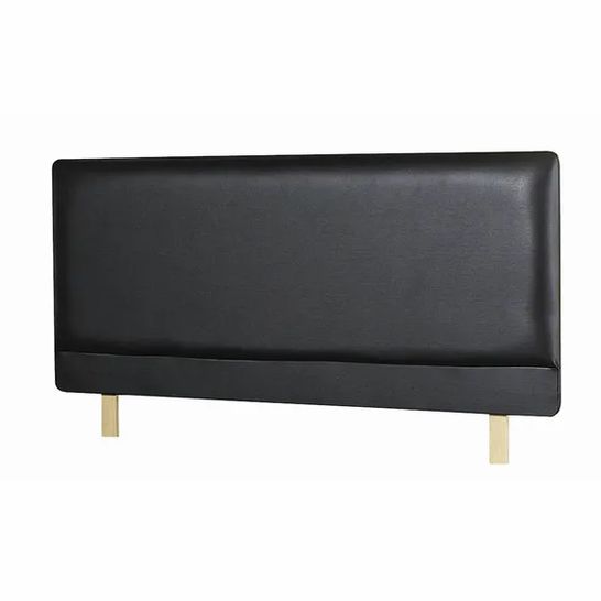 BOXED MADRID BLACK LEATHER HEADBOARD (1 BOX)