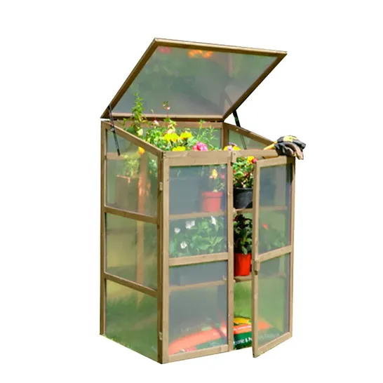 BOXED NEO MINI WOOD GROWHOUSE GREENHOUSE COLD FRAME - MODEL 2