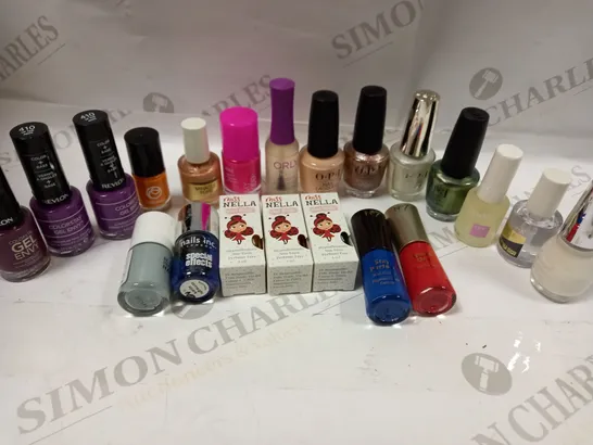 PREMIUM BRANDED NAIL POLISH APPROX. 20 ITEMS