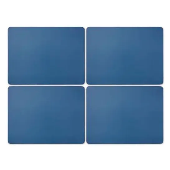 BOXED PIMPERNEL SET OF 4 LARGE BLUE PLACEMATS (1 BOX)