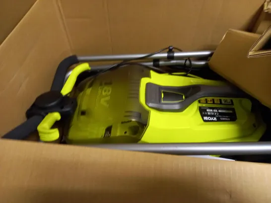 RYOBI RY18LM37A-140 18V ONE+ CORDLESS 37CM LAWNMOWER 