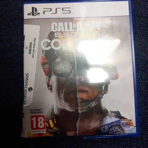 PLAYSTATION 5 CALL OF DUTY BLACK OPS COLD WAR