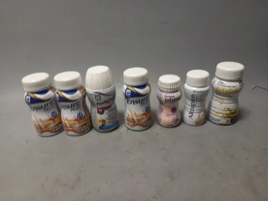 APPROXIMATELY 15 HEALTH DRINKS TO INCLUDE ACTIGAIN 2.4, INFATRINI, AND ALTRAPLEN ETC. 