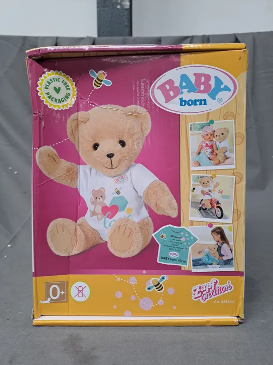 BOXED BABY BORN BEAR RRP £29.99