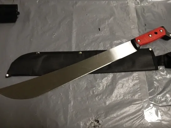 18" RED HANDELED CLEARING MACHETTE