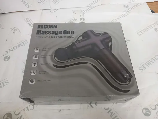 BOXED AND SEALED DACORM MASSAGE GUN 