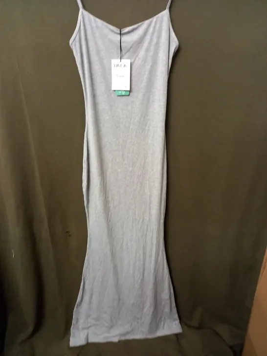 TALA 365 RIB CAMI MAXI DRESS IN GREY - MED