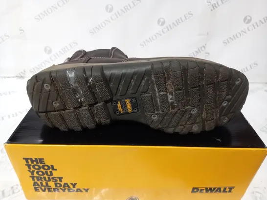 DEWALT RADIAL BROWN STEEL PLATE BOOTS SIZE 10