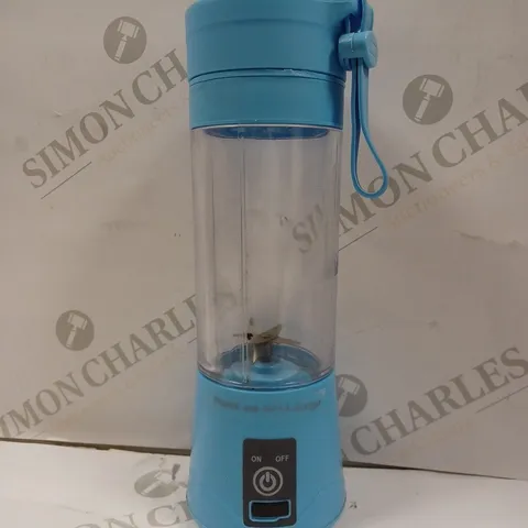 BOXED MB-001 PORTABLE AND RECHARGEABLE BATTERY JUICE BLENDER IN BLUE