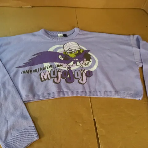 CARTOON NETWORK CROPPED PURPLE JUMPER - L