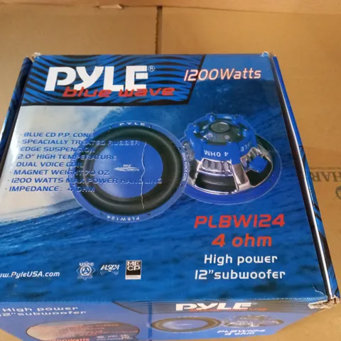 PYLE BLUE WAVE 1200W PLBWI24 4 OHM 12" SUBWOOFER