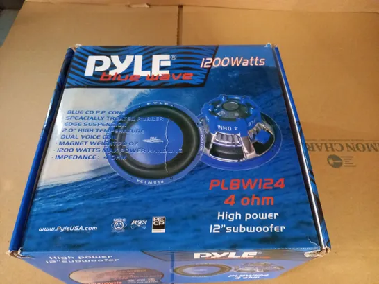 PYLE BLUE WAVE 1200W PLBWI24 4 OHM 12" SUBWOOFER