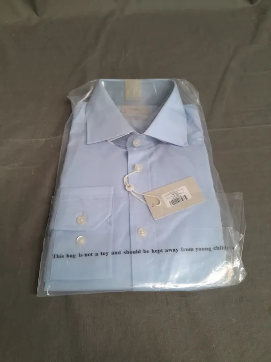 SEALED MOSS REGULAR FIT LIGHT BLUE SHIRT - SIZE 15 1/2 INCH NECK