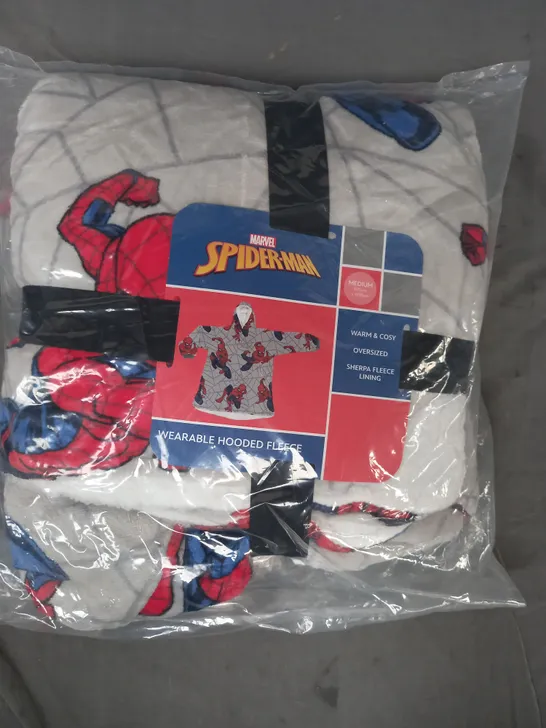 MARVEL SPIDER-MAN WEARABLE HOODED FLEECE SIZE MEDIUM (7-12 YEARS)