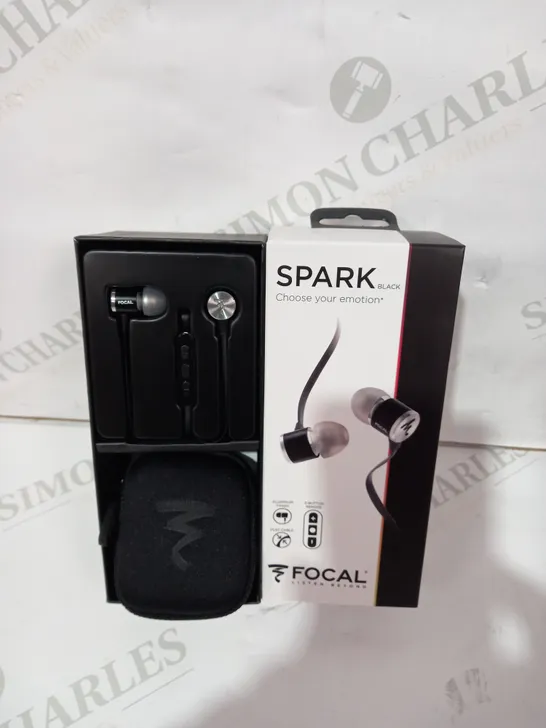 BOXED FOCAL SPARK BLACK EARPHONES