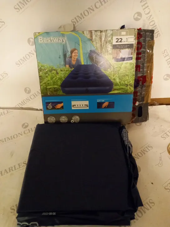 BOXED BESTWAY INFLATABLE MATTRESS 1.85M X 76CM X 22CM