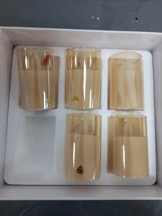 BUNDLEBERRY GOLD FLAME CANDLE SET