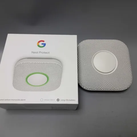 BOXED GOOGLE NEST PROTECT 2ND GENERATION SMOKE ALARM - BATTERY OPERATED