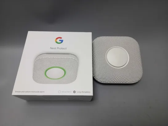 BOXED GOOGLE NEST PROTECT 2ND GENERATION SMOKE ALARM - BATTERY OPERATED RRP £130