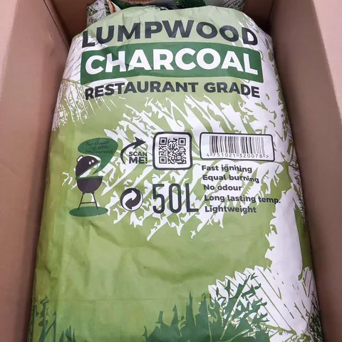 BAGGED LUMPWOOD CHARCOAL RESTAURANT GRADE 50L